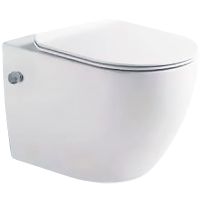 Унитаз биде SantiLine SL-5002SM-BD подвесной Белый с сиденьем Микролифт — фото 1, Подвесные унитазы