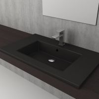 Товар: Раковина Bocchi Milano 100 1105-004-0126 Черная матовая - фото 2 Раковина Bocchi Milano 100 1105-004-0126 Черная матовая — фото 2, Раковины