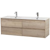 Тумба под раковину BelBagno Kraft 120 KRAFT-1200-4C-SO-2-RGB подвесная Rovere Galifax Bianco — фото 2, Тумбы под раковину