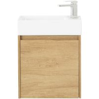 Тумба под раковину BelBagno Kraft Mini 50 R KRAFT MINI-500/260-1A-SO-RNN-R подвесная Rovere Nebrasca Nature — фото 1, Тумбы под раковину