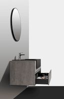 Тумба с раковиной Black&White Universe U903.1000 100 903U1000 подвесная G.ash — фото 8, Мебель для ванной