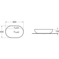 Товар: Раковина-чаша Vincea VBS-122 60 Белая - фото 3 Раковина-чаша Vincea VBS-122 60 Белая — фото 3, Раковины накладные