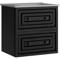 Тумба с раковиной Creavit Kayra 60 KY0060.42.MAN подвесная Антрацит — фото 1, Тумбы с раковиной