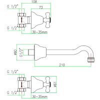 Смеситель для раковины Webert Armony AM750404015 Хром — фото 2, Смесители