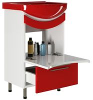 Тумба под раковину Mixline Радуга 52 Белая Красная арт-522466 — фото 2, Тумбы под раковину