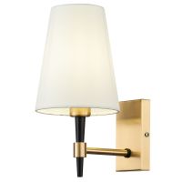 Настенный светильник Maytoni House Zaragoza H001WL-01BS Белый Латунь — фото 1, Светильники