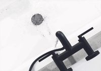 Смеситель для ванны Kludi Nova Fonte Puristic 205403915 Черный матовый — фото 2, Смесители