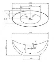 Акриловая ванна Abber 180х80 AB9333 без гидромассажа — фото 6, Акриловые ванны