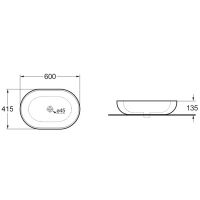 Товар: Раковина-чаша Vincea 60 VBS-113MA Антрацит матовый - фото 3 Раковина-чаша Vincea 60 VBS-113MA Антрацит матовый — фото 3, Раковины накладные