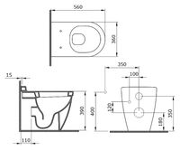 Товар: Унитаз Bocchi Venezia 1301-004-0129 приставной Черный матовый без сиденья - фото 3 Унитаз Bocchi Venezia 1301-004-0129 приставной Черный матовый без сиденья — фото 3, Унитазы