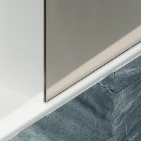 Товар: Шторка на ванну Maybah Glass MGV-75-3ш 700x1400 в широком профиле Золото стекло бронзовое матовое - фото 6 Шторка на ванну Maybah Glass MGV-75-3ш 700x1400 в широком профиле Золото стекло бронзовое матовое — фото 6, Неподвижные шторки для ванной