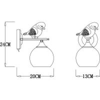 Товар: Настенный светильник Artelamp Gemelli A2150AP-1WG Белый с золотом - фото 4 Настенный светильник Artelamp Gemelli A2150AP-1WG Белый с золотом — фото 4, Светильники