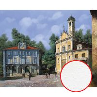 Фреска Ortograf Городской пейзаж живопись 11532 Фактура бархат FX Флизелин (3,4*2,7) Бежевый/Голубой/Зеленый, Город/Пейзаж/Живопись — фото 1, Фрески