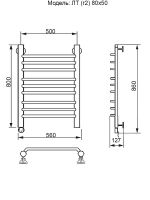 Электрический полотенцесушитель Ника Trapezium ЛТ (Г2) 80/50 Хром — фото 4, Электрические полотенцесушители