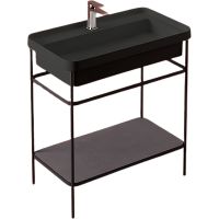 Товар: Консоль под раковину Artceram Fuori Scala 80 ACA057 17 Черная матовая - фото 2 Консоль под раковину Artceram Fuori Scala 80 ACA057 17 Черная матовая — фото 2, Мебель для ванной