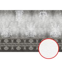 Фреска Ortograf Splendo 31700 Фактура бархат FX Флизелин (4*2,7) Серый, Вензель — фото 1, Фрески