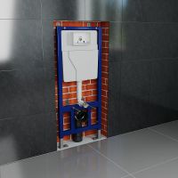 Инсталляция Grossman Cosmo 980.T1.02.110.110 для унитаза с клавишей смыва Хром матовый — фото 8, Инсталляции для унитазов