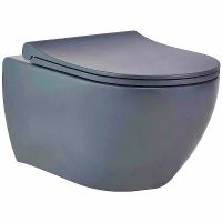 Унитаз биде beWash Bogen 88303680 подвесной Антрацит с сиденьем Микролифт — фото 1, Унитазы