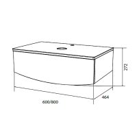 Товар: Тумба под раковину 1MarKa Nega 80П Ц0000002813 подвесная Белый глянец - фото 6 Тумба под раковину 1MarKa Nega 80П Ц0000002813 подвесная Белый глянец — фото 6, Тумбы под раковину