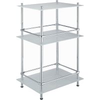 Стеклянная полка WasserKRAFT K-4033 Хром — фото 1, Полки для ванной и душа