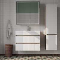 Товар: Зеркальный шкаф Iddis Zodiac 80 ZOD8000i99 с подсветкой Белый - фото 5 Зеркальный шкаф Iddis Zodiac 80 ZOD8000i99 с подсветкой Белый — фото 5, Мебель для ванной