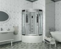 Душевая кабина Niagara Luxe NG-7710W 100x100 с гидромассажем — фото 2, Душевые кабины