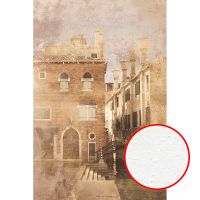 Фреска Ortograf Городской пейзаж 4174 Фактура бархат FX Флизелин (1,8*2,7) Бежевый, Город арт-4174 (бархат FX) — фото 1, Фрески