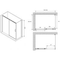 Товар: Душевой уголок Abber Komfort 120x90 AG93120B-S92B профиль Черный стекло прозрачное - фото 3 Душевой уголок Abber Komfort 120x90 AG93120B-S92B профиль Черный стекло прозрачное — фото 3, Душевые уголки