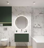 Тумба под раковину Cersanit Grande 80 64303 подвесная Зеленая — фото 10, Мебель для ванной