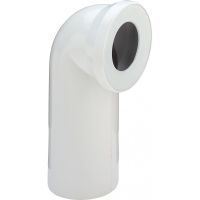 Отвод Viega 100551 90 градусов с манжетным уплотнением Белый — фото 1, Гофры и отводы