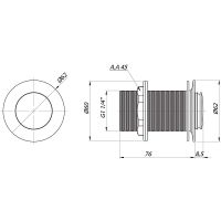 Донный клапан GPD PUP02 click-clack Хром — фото 2, Донные клапаны