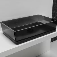 Раковина-чаша Abber Kristall 60 AT2803Onyx Черная — фото 2, Раковины накладные