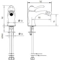 Смеситель для биде Migliore Lem 25872 Хром — фото 2, Смесители
