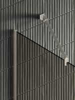 Душевая перегородка Maybah Glass MGD-727-5у 790x1950 в узком профиле Хром матовый стекло бронзовое — фото 7, Душевые перегородки