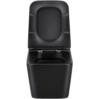 Унитаз Vincea Q-Line VT1-12MB подвесной Черный матовый с сиденьем Микролифт — фото 5, Подвесные унитазы