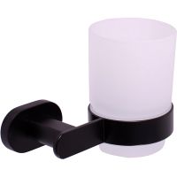 Стакан для зубных щеток Rav Slezak Yukon YUA0201CMAT Черный матовый — фото 1, Стаканы для зубных щеток