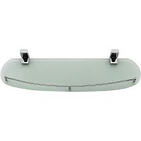 Стеклянная полка Frap F18 F1807 Хром — фото 1, Полки для ванной и душа