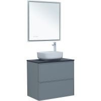 Тумба под раковину Aquanet Арт 75 313275 подвесная Мисти грин — фото 17, Тумбы под раковину