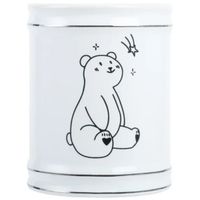 Стакан для зубных щеток Fixsen Teddy FX-600-3 Белый Черный — фото 1, Стаканы для зубных щеток