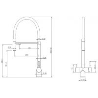 Товар: Смеситель для кухни Abber Wasser Kreis AF81141 Хром Черный матовый - фото 3 Смеситель для кухни Abber Wasser Kreis AF81141 Хром Черный матовый — фото 3, Смесители для кухни