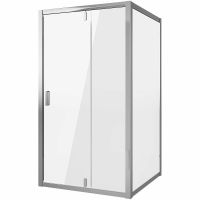 Душевой уголок Niagara Nova 90х80 NG-63-9A-A80 профиль Хром стекло прозрачное — фото 1, Душевые уголки