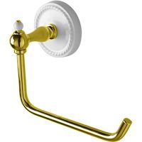 Держатель туалетной бумаги Devon&Devon Dorothy DOR411OT Светлое золото Белый — фото 1, Держатели туалетной бумаги