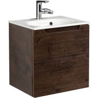 Тумба под раковину BelBagno Etna 50 R ETNA-500-1A-SO-RW-P-R подвесная Rovere Moro — фото 2, Тумбы под раковину