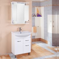 Товар: Тумба под раковину Onika Стелла 65 с ящиком Белая - фото 2 Тумба под раковину Onika Стелла 65 с ящиком Белая — фото 2, Мебель для ванной