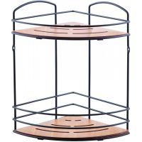 Полка корзина Tekno-tel BK074B угловая Черная — фото 1, Полки для ванной и душа