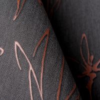 Обои Andrea Rossi Cheradi 54390-6 Винил на флизелине (1,06*10,05) Серый/Черный/Бронзовый, Цветы — фото 3, Обои для стен