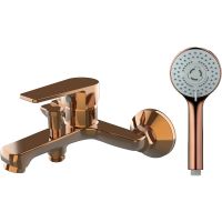 Смеситель для ванны Orange Loop M26-100RG Розовое золото — фото 1, Смеситель для ванны