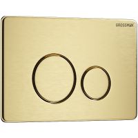 Клавиша смыва Grossman Style 700.K31.05.32M.32M Золото сатиновое — фото 2, Комплектующие для душевого оборудования