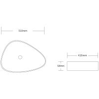 Раковина-чаша Ceruttispa 51 CR0089 СТ9570 Белая — фото 3, Раковины накладные