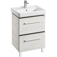 Тумба под раковину Aquaton Ронда 60 1A205001RSC20 Дуб сомерсет Венге — фото 1, Тумбы под раковину